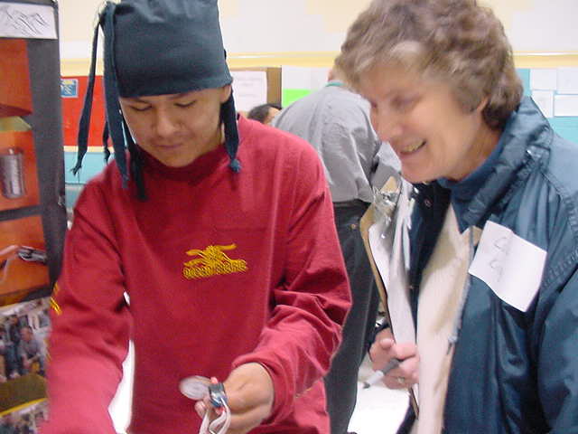 kirby and science fair judge