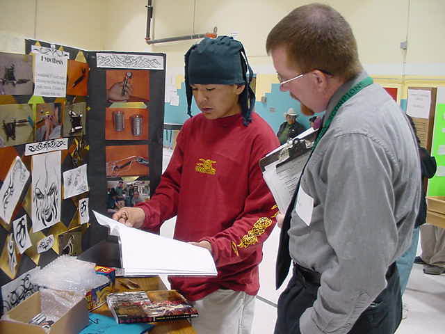 kirby and science fair judge