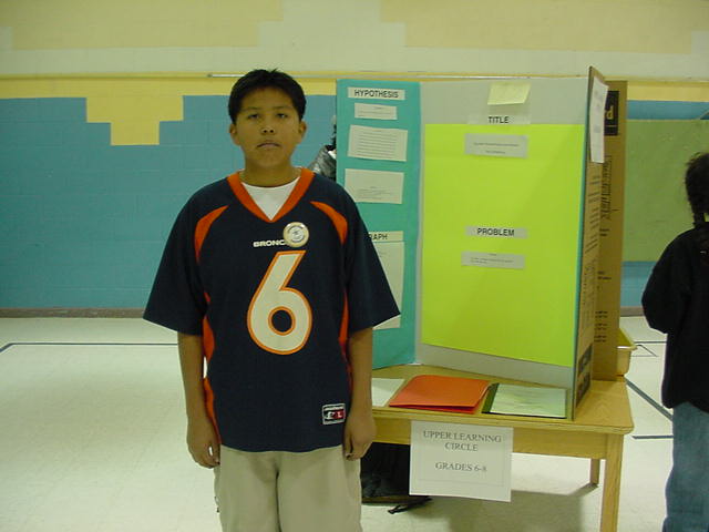 leander at his science display