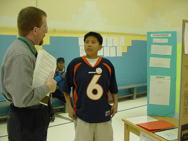 leander and science fair judge