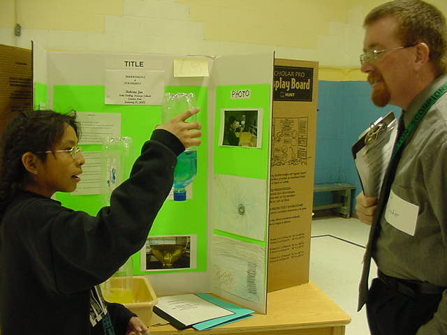 roberta and science fair judge